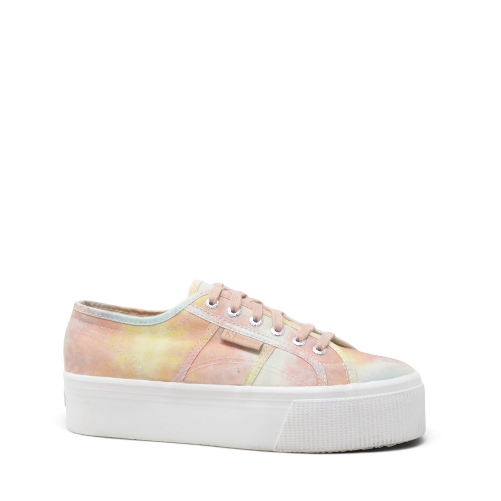 Superga Womens 2790 Acotw Platform Sneaker Pastel Tie Dye Multi Size 8.5